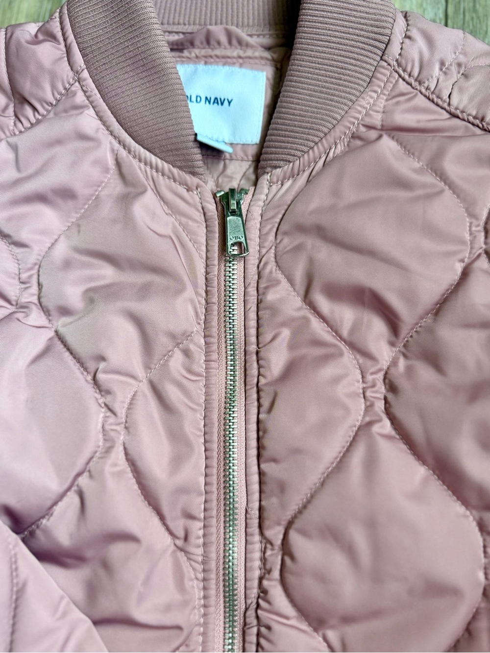 |82001| Old Navy Pink Quilted Lightweight Bomber Jacket | Size Small - Picture 4 of 7